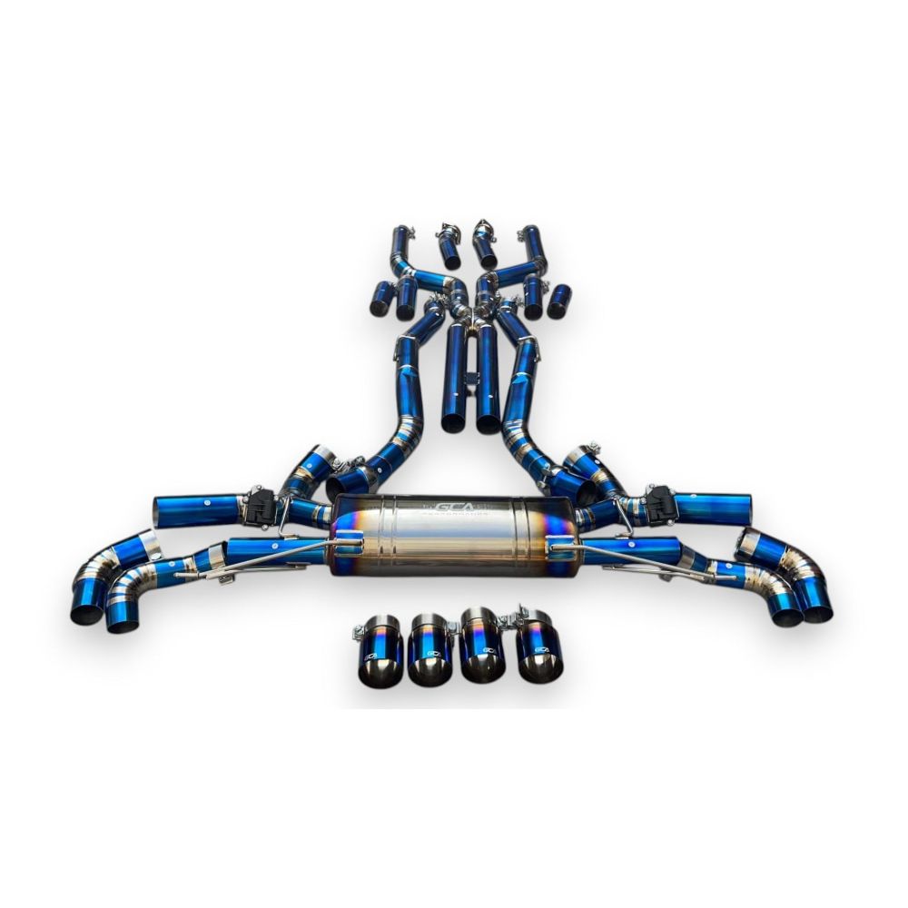 2019 + BMW X7 M50i/M60i Valved Sport Exhaust System | G07 X7 M50i/M60i Titanium Exhaust / Chrome Tips Exhausts